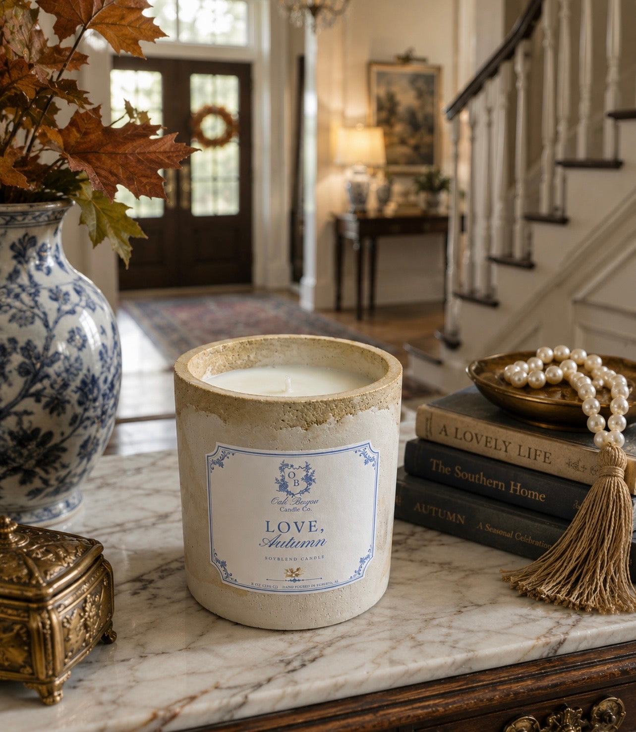 Love, Autumn Cement Candle (8oz)