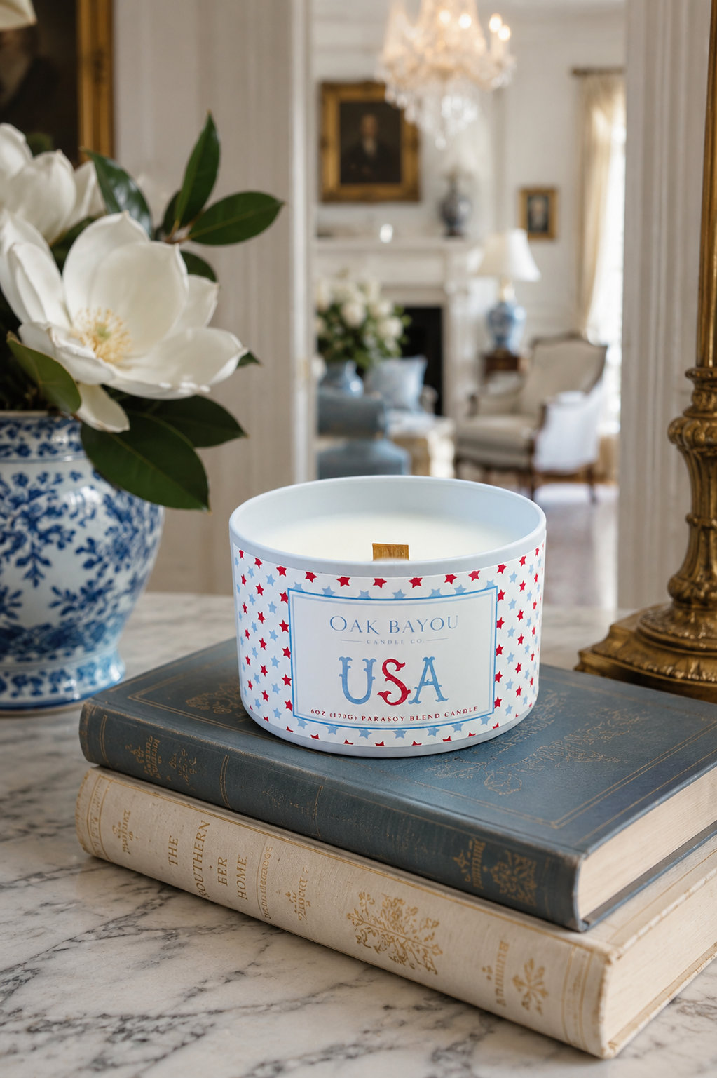 USA Tin Candle