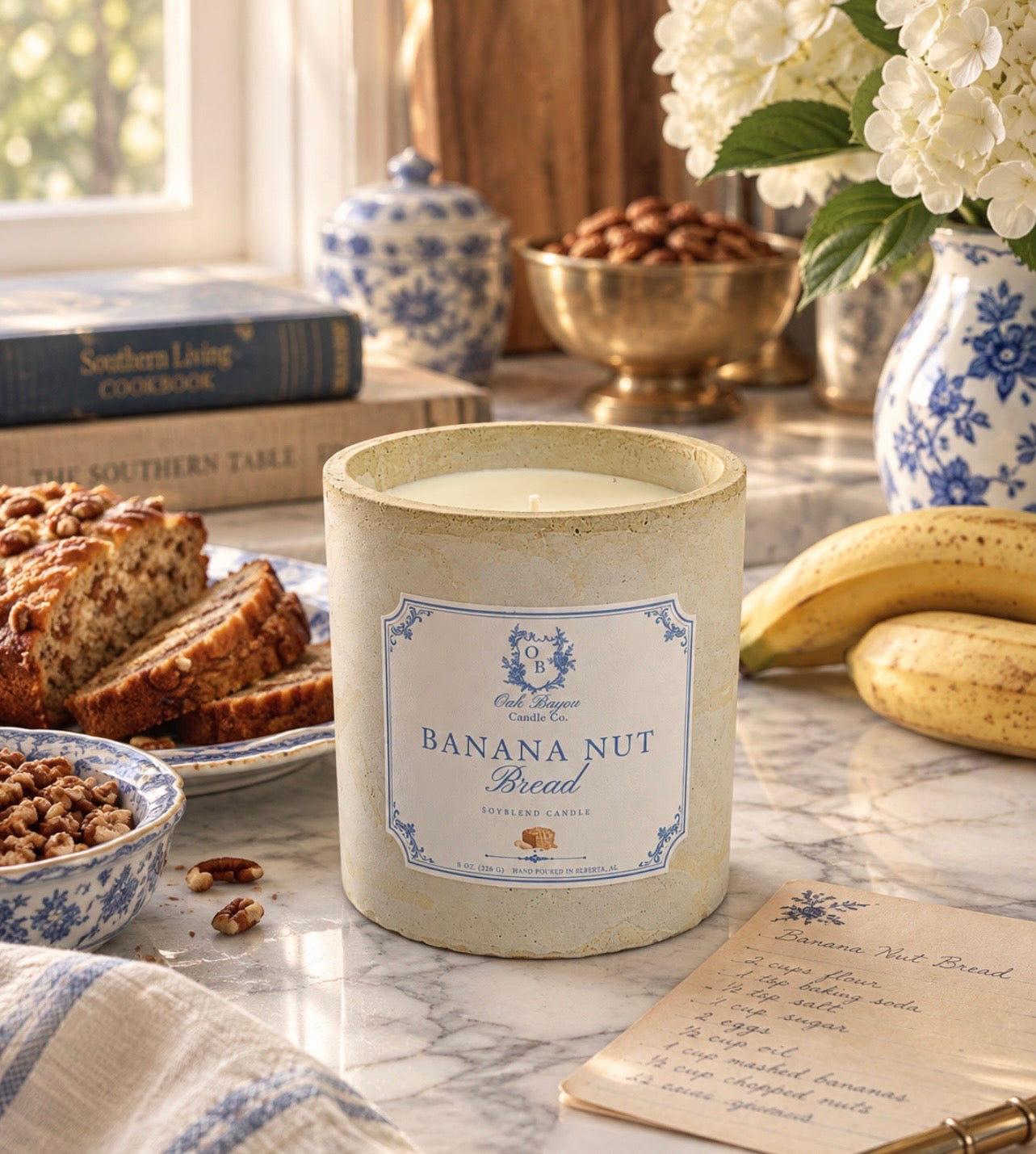 Banana Nut Bread Cement Candle (8oz)