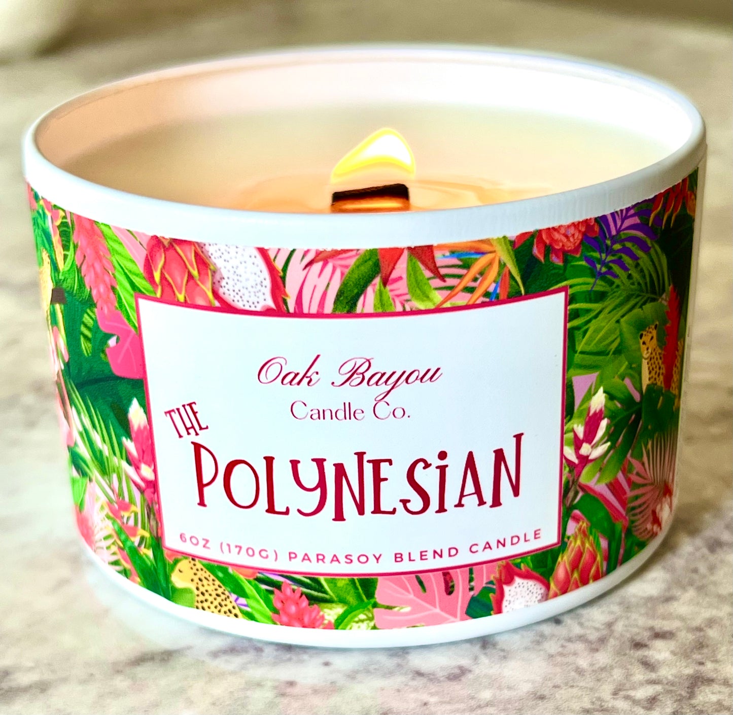 Polynesian Paradise Tin Candle