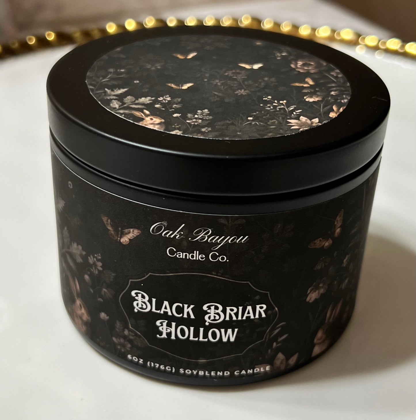Black Briar Hollow Shimmer Candle (Palo Santo)- As seen with TCM Film Fest 2026 under similar labeling