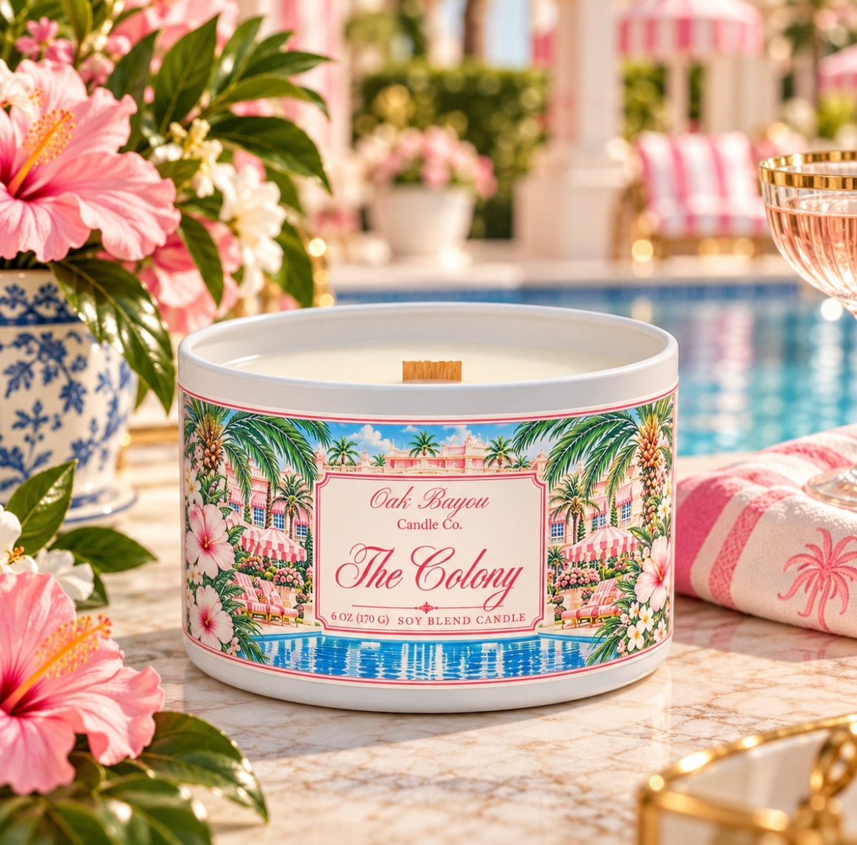 The Colony Wooden Wick Candle