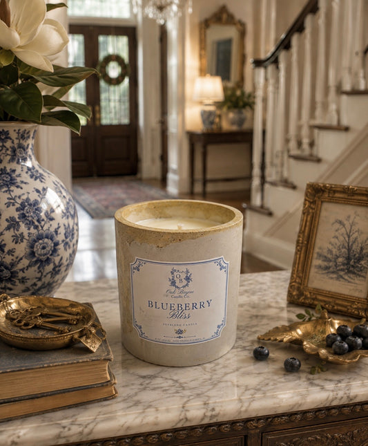 Blueberry Bliss Cement Candle (8oz)