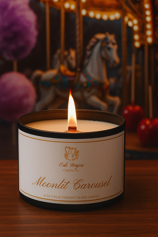 Moonlit Carousel Tin Candle