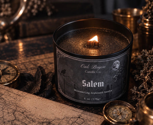 Salem Shimmer Tin Candle