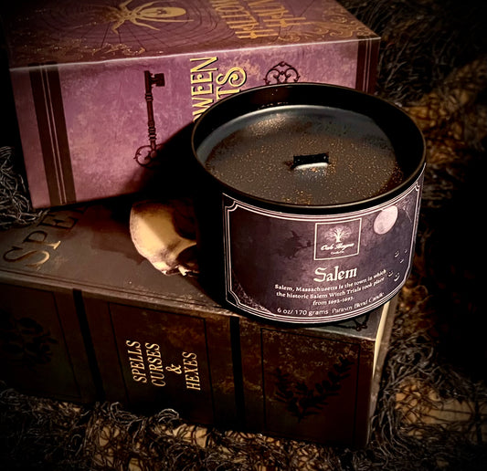 Salem Shimmer Tin Candle