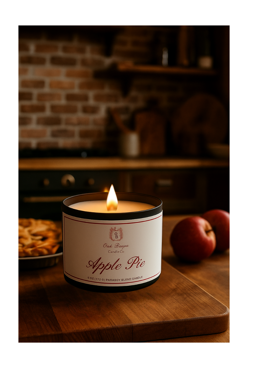 Apple Pie Tin Candle