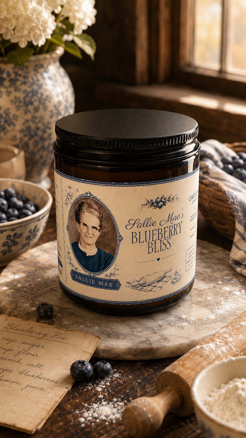 Sallie Mae's Blueberry Bliss Candle 7oz