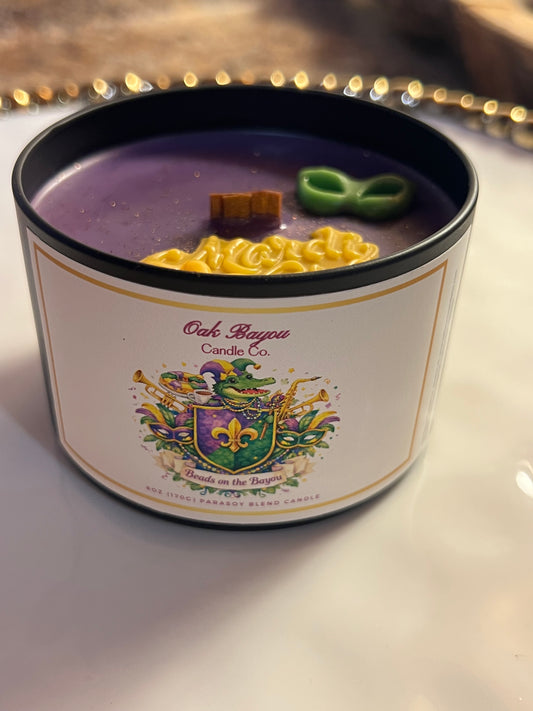 **PREORDER-must read**Beads on the Bayou Tin Candle