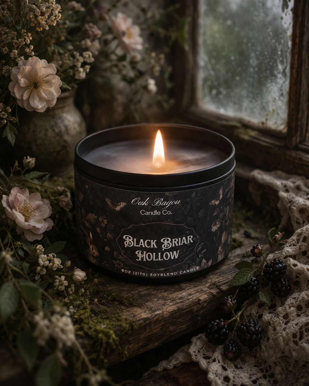 Black Briar Hollow Shimmer Candle (Palo Santo)- As seen with TCM Film Fest 2026 under similar labeling