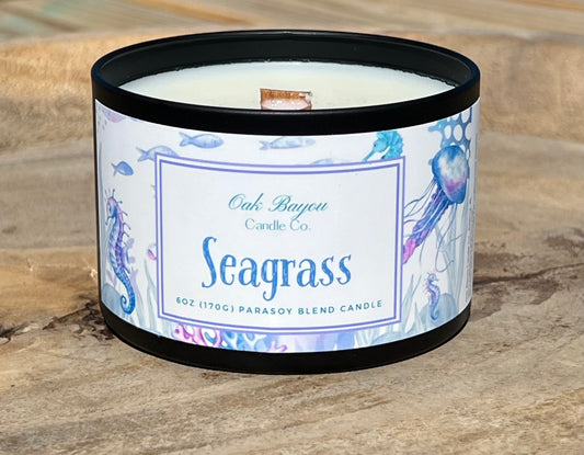 Seagrass Tin Candle