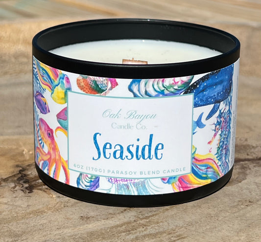 Seaside Tin Candle