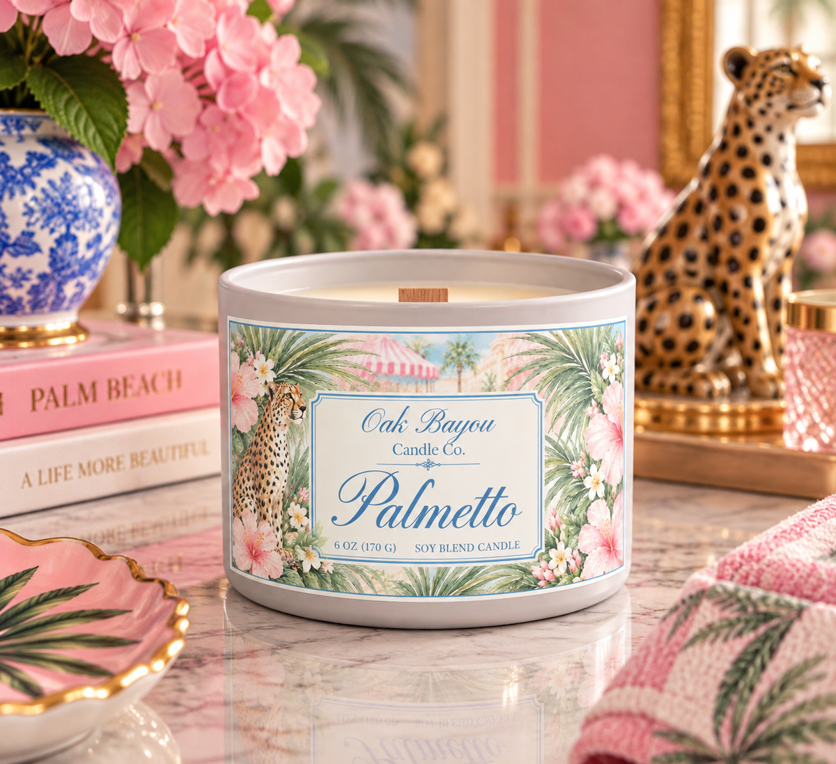 Palmetto Wooden Wick Candle
