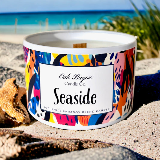 Seaside Tin Candle
