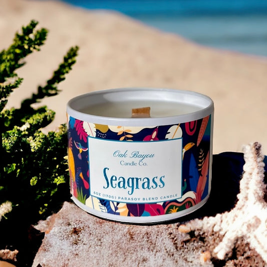 Seagrass Tin Candle